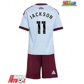 Aston Villa Nicolas Jackson #11 Tercera Equipación Niños 2026-27 Manga Corta (+ Pantalones cortos)
